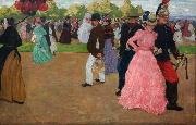 Henri Evenepoel Sunday Promenade at Saint-Cloud (nn02) oil painting